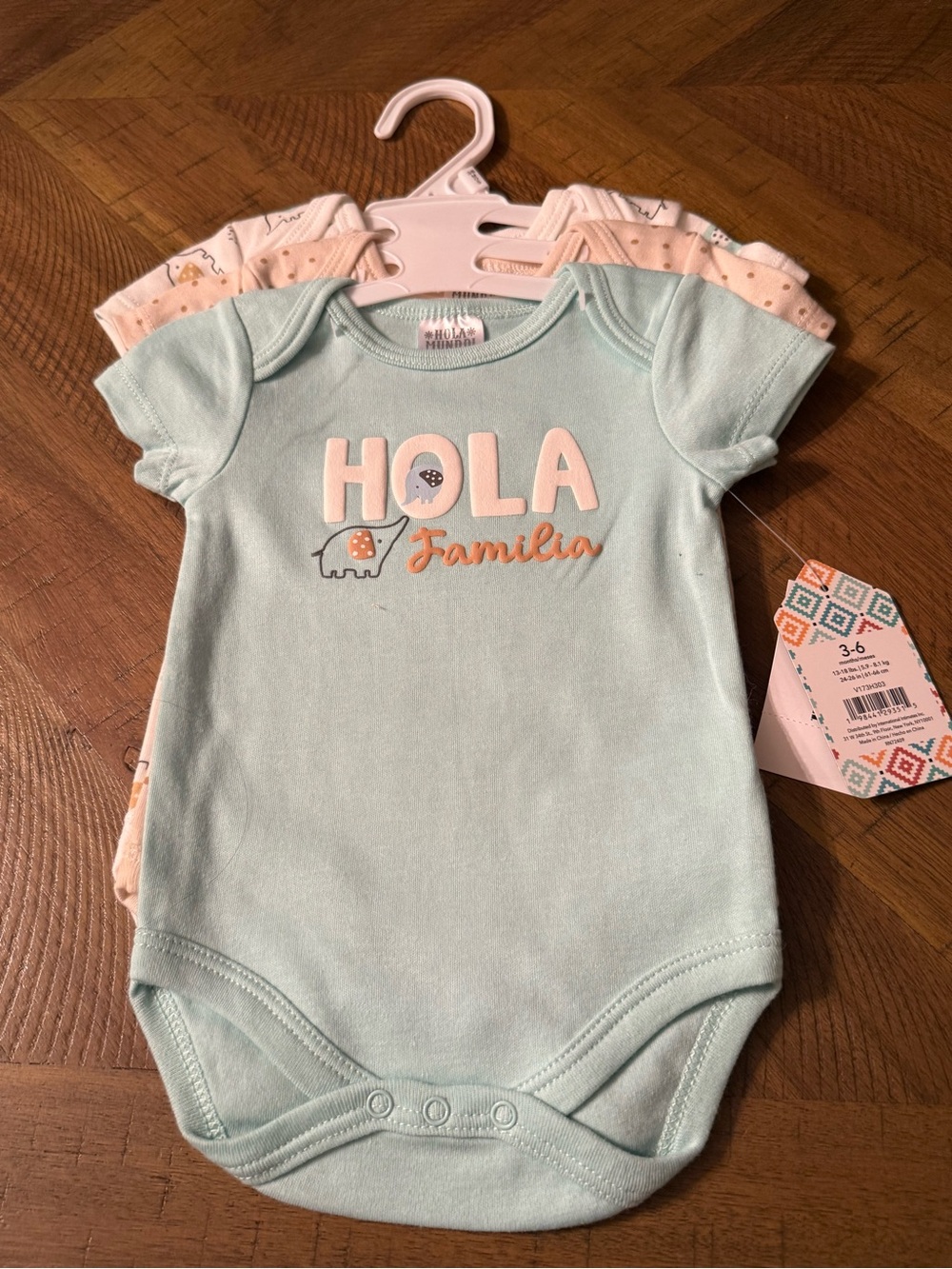 Hola Familia Mint One-Piece Bodysuit - Unbranded